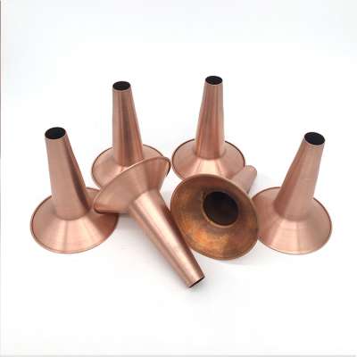 Custom copper spinning cone sheet metal  spinning base